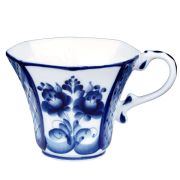 Чашка «ГРАНЬ» Фарфор Гжель высота 7.5 см