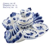 Тарелка для яиц «Курочка» 18х15 см