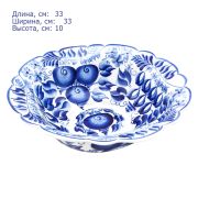 Фруктовница «Летняя» Автор Окулова З.В. 33х33 см