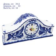 Часы каминные 34,5х10х16 см Автор Рыженок А.В.