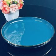 Тарелка 27 см «Multicolor, синий» Фарфор. Подарочная упаковка. 122-059