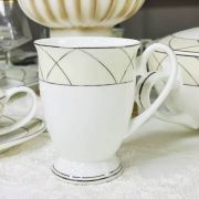 Кружка 350 мл «Пандора Кремовый / Pandora Cream» в подарочной упаковке Костяной фарфор 145-436