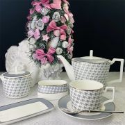 Чайный сервиз, 16 предметов на 6 персон. Костяной фарфор. Коллекция «Earl Gray». В подарочной упаковке. 145-398
