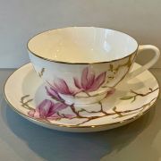 Чашка с блюдцем чайная ф.Купольная рис.Магнолия
