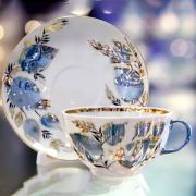 Чайная пара 250 мл, ф «Тюльпан» рис «Лунный»