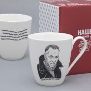 Бокал, кружка 450 мл, ф «Вариации» рис «Александр Ф. Скляр», костяной фарфор. Подарочный набор.