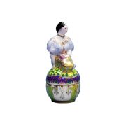Туалетная коробочка Гостья II Дама в золотом платье